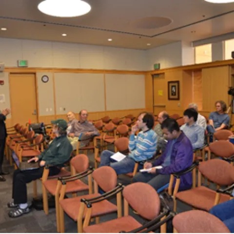 Dr. Li Hongwen giving presentation