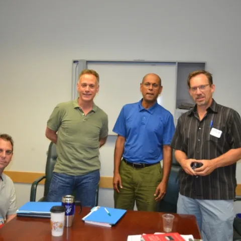 New NRCS Staff: (left to right) Minshew, Rolfes, Zahangir and Komar