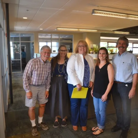 Left to right: Jeff Mitchell, Marsha Campbell, Wendy Powers, Betsy Karle, Mark Bell.