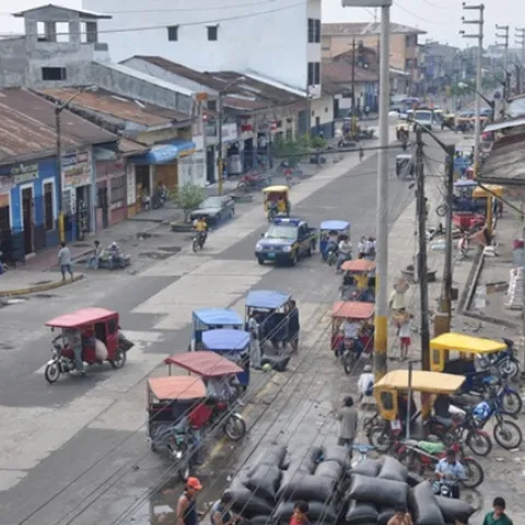 This is Iquitos, Peru, known as the "capital of the Peruvian Amazon." Scientists know it as a hot spot for dengue. (Photo courtesy of the Thomas Scott lab)