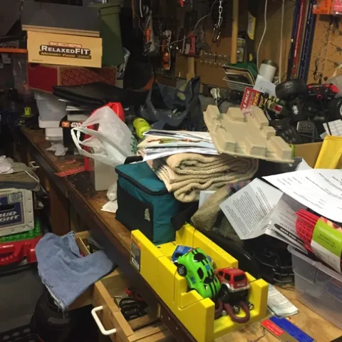 Clutter can harbor pests. [Credit: K Windbiel-Rojas]