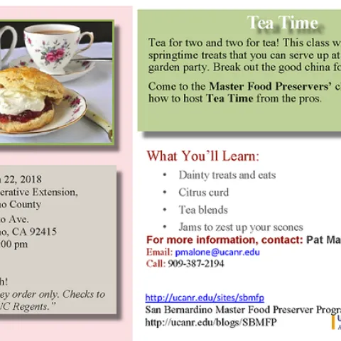Tea time march 2018