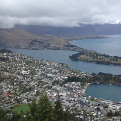 A view of Lake Wakatipu and Queenstown, the venue for the Symposium.