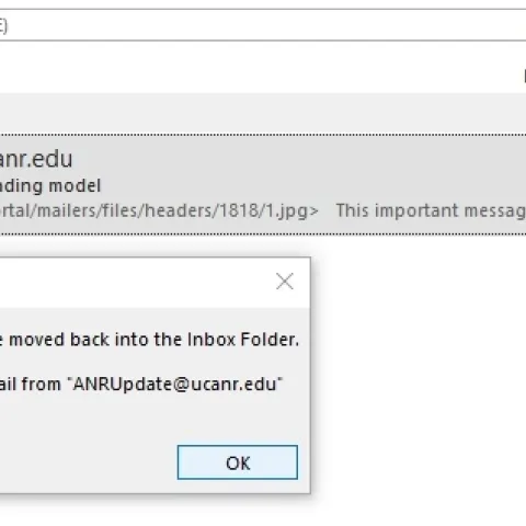 Select legitimate message
