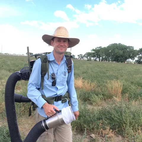 UC Davis alumnus Matt Forister, McMinn Professor of Biology at the University of Nevada, Reno, will present a seminar at UC Davis on Wednesday, April 25 on his work with understanding the colonization of alfalfa by the Melissa blue butterfly.