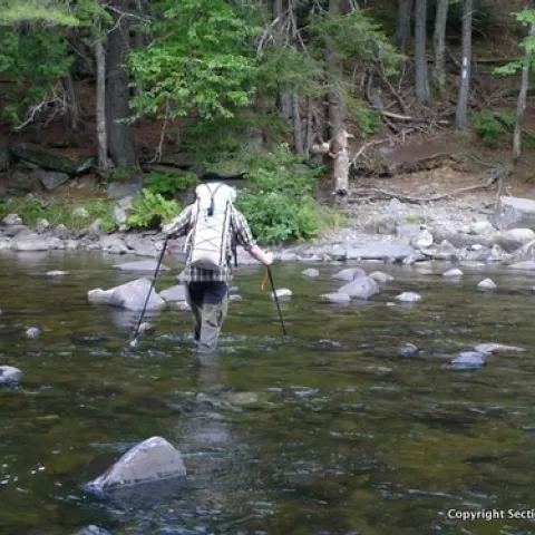 Best to feel out the rocks while crossing the river lest one get washed away.
