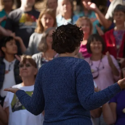 Throwback to the 2016 statewide conference closing ceremony where we collectively "made rain" and it rained a couple days later!