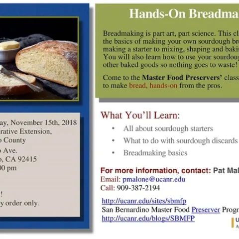 Hands On Breadmaking 2018