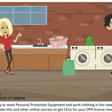 Screen shot from one of the latest UC IPM courses.