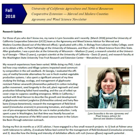 Fall 2018 News;etter