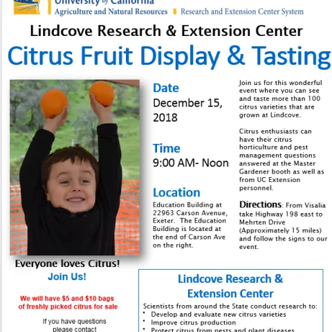 lindcove fruit tasting