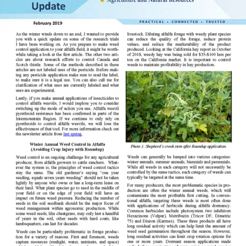 Farm Advisors Update 2019-Feb