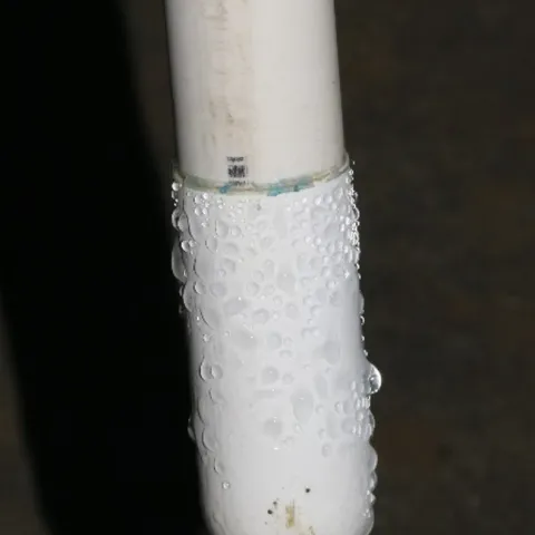 At tensions less than 80 kPa water can freely move through the small pores in the ceramic cup without air entering into the tensiometer