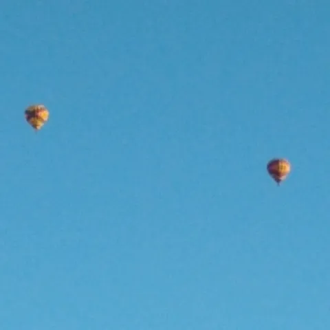 Hot air balloons over Albuquerque