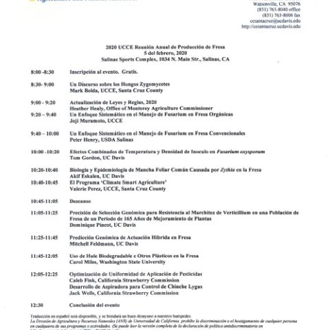 2020 Strawberry workshop Spanish #2