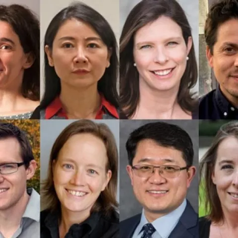 The 2019-20 Chancellor’s Fellows, from left: Top row — Christopher Barker, Eleonora Grandi, Jane Gu, Erin Hamilton, Maceo Montoya and Santiago Ramirez. Bottom row — Shalini Satkunanandan, Christopher Simmons, Anne Todgham, Aijun Wang, Megan Welsh and Nicolas Zwyns. (Courtesy of UC Davis Dateline)