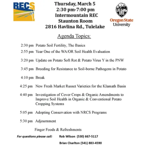 Klamath Basin Potato Seminar2020 Flyer