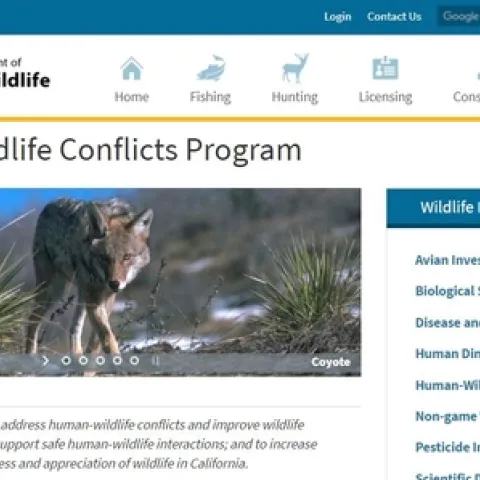 CDFW HW Conflicts webpage