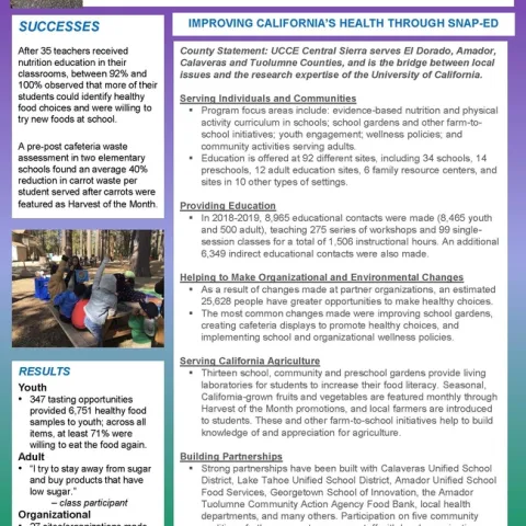 FINAL FFY19 Co Profile Central Sierra 12.19.19