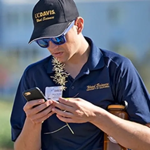 Drew Wolter, UC Davis graduate student with Dr. Brad Hanson's lab