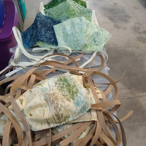 Face masks were my creative activity for the weekend