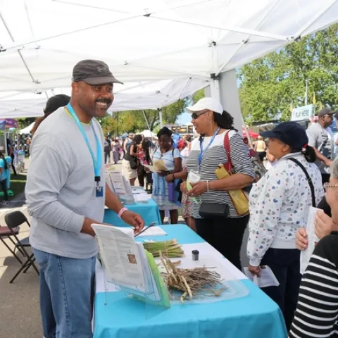 A Master Gardener shares gardening and pest management information with the public.