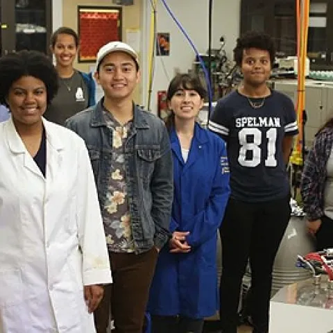 Students in the Tripati Lab. Photo courtesy of Center for Diverse Leadership in Science.