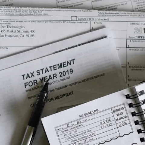 Tax Statement and pen