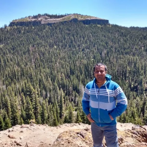 Safeeq Khan at French Meadows Forest.