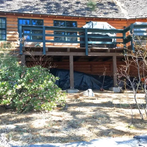 To protect homes from wildfire embers, move combustible items that are under attached decks or within 5 feet of the structure, recommends Yana Valachovic, UC Cooperative Extension forest advisor.