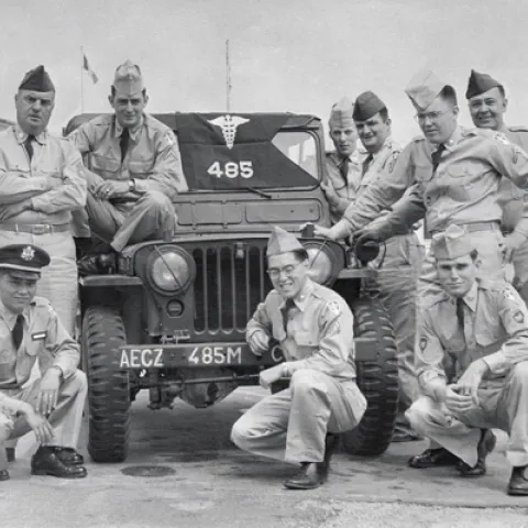Lt. Robert Washino (front left) served as a medical entomologist in the Korean War, seeing duty with the U.S. Army Medical Service Corps from 1956 to 1958.