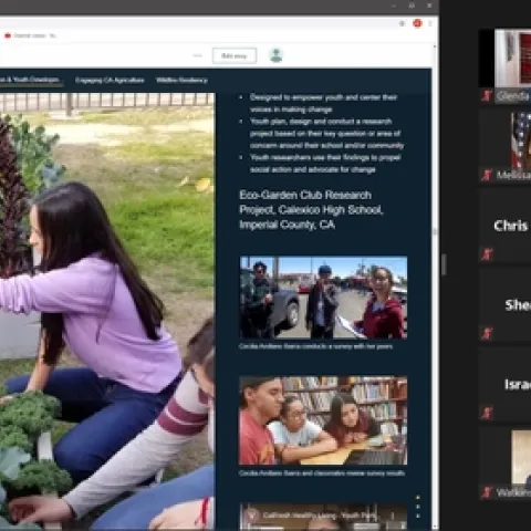 Cecilia Arellano Ibarra worked with CalFresh Healthy Living, UC to start a school garden and advocate for a farm-to-school program to provide fresh produce at her high school.