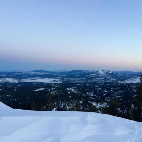 Sunrise over north Lake Tahoe