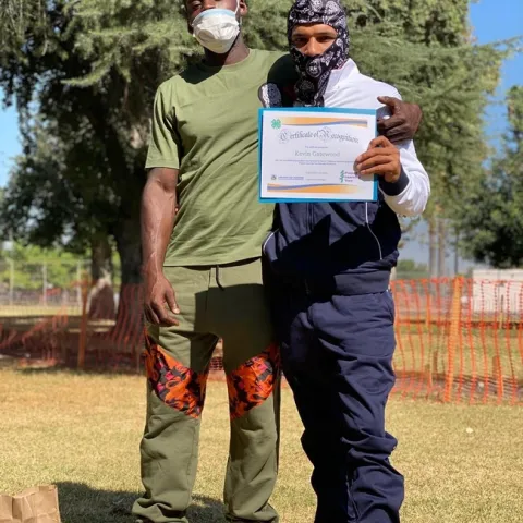 The new Los Naturalistas received certificates upon completing the program.