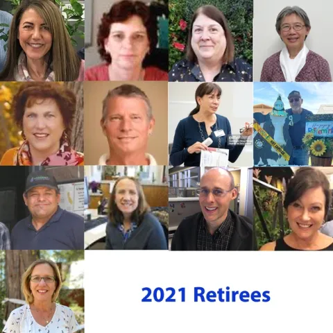 From left to right, starting at top left: Rosemary Carter, Melanie Caruso, Cheryl Fraser, Chutima Ganthavorn, Emily LaRue, Scott Parker, Hilda Perez, Armando Silva, Merf Solorio, Nancy Starr, Will Suckow, Mary Vlandis and Jeannette Warnert.