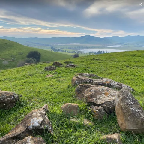 Mark hikes along Valley Lagoon, near Vacaville