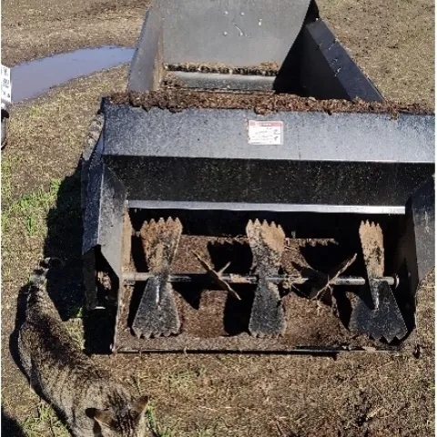 Figure 1: Portable compost Spreader used to spread compost on the farm