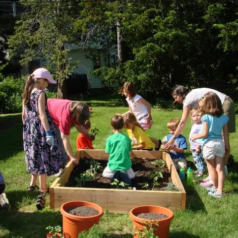 Children's garden by Darien Library is licensed under CC BY-ND 2.0.