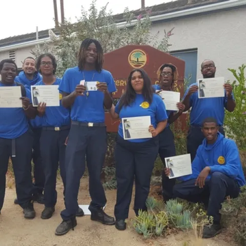 Graduates of the National Forest Foundation-sponsored course for California Naturalists pose with their certificates