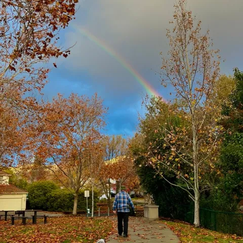 Franz and Bowie under the Rainbow. photo by Melinda Nestlerode