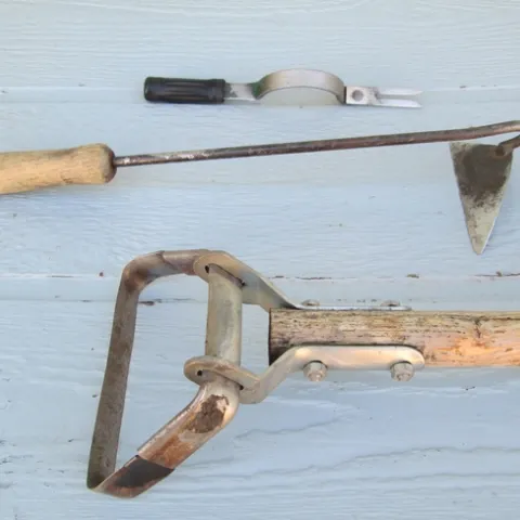 Hoes and a Hand Weeder