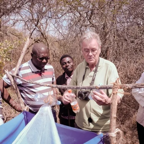 John Hargrove in South Africa providing expertise on the tsetse fly. (Photo by Pietro Ceccato of the SERVIR Applied Sciences Team)