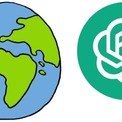 Banner with GIS and ChatGPT icones