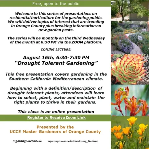 Mastering Gardening in the SoCal Mediterranean Climate - Free Zoom Presentation
