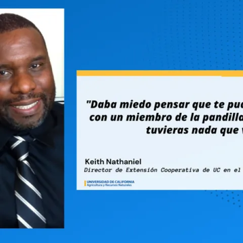 Keith Nathaniel,director de Extensión Cooperativa de UC en el condado de Los Ángeles.