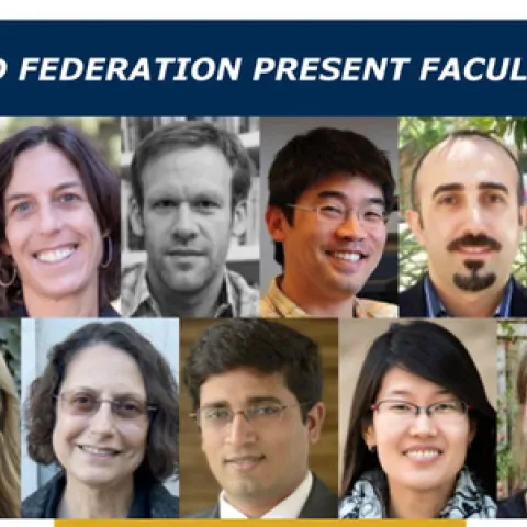 Recipients of the 2024 Academic Senate and Federation Awards include UC Davis Distinguished Professor Walter Leal (top row, far left) and Professor Louie Yang (top row, fifth from left.)(Collage courtesy of UC Davis Dateline)