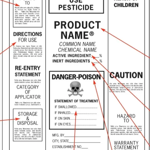 pesticide label