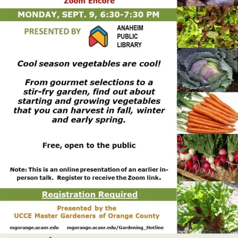 From Fall to Spring – Master Cool Season Vegetables. RSVP Now.
