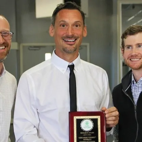 From left, Bruno Pitton, Gerry Spinelli and Grant Johnson.