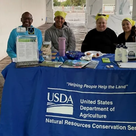 Collaboration booth with UC ANR, NRCS & Sutter RCD.